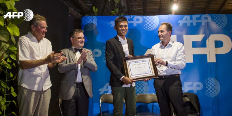 Myanmar journalist receives AFP’s Kate Webb Prize